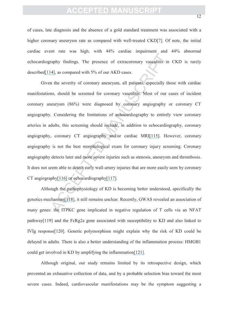 Kawasaki diseasein adults in France.